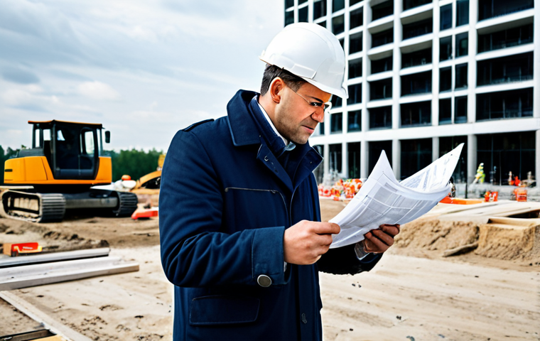 **
"A professional architect, fully clothed in a stylish yet modest outfit, reviewing blueprints at a construction site in Berlin, Germany. Background includes modern buildings and construction equipment. Safe for work, appropriate content, perfect anatomy, natural proportions, family-friendly, professional photography, high quality, well-formed hands, proper finger count."
**