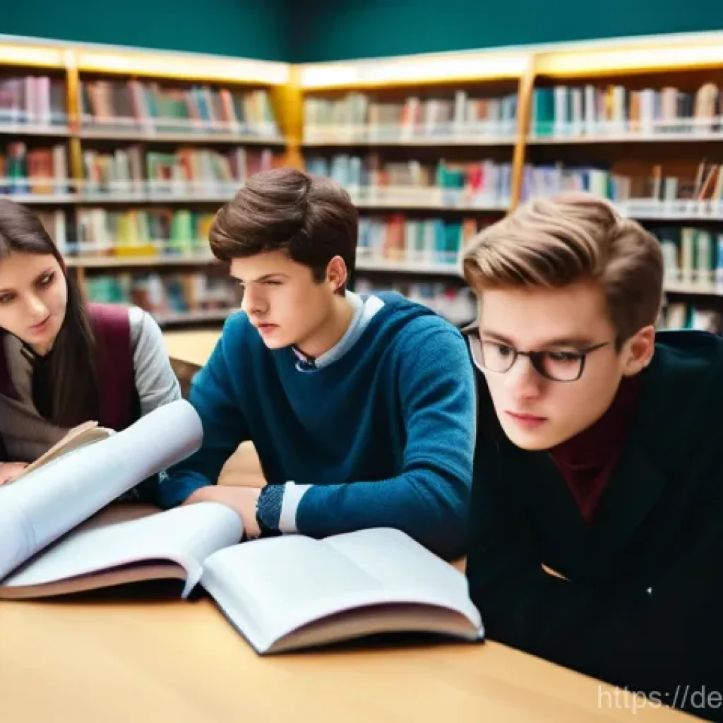 이론 실무 격차 해소를 위한 정부 정책 - **Prompt:** A diverse group of young German students, appearing slightly overwhelmed, are gathered a...