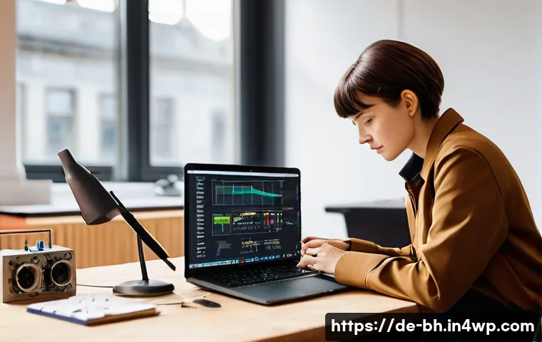 이론을 실무에 효과적으로 적용하는 법 - **Prompt 1: Bridging Theory and Practice in a Modern Workshop**
A focused young female professio...
